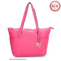 michael kors jet set saffiano top zip medium roze bakken Tassen 2017 zv8o1788